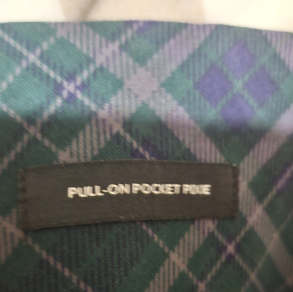 Torrid Plus Sz 6T Green Plaid Ponte Skinny Pants High Rise Pixie Pocket - Picture 8 of 10